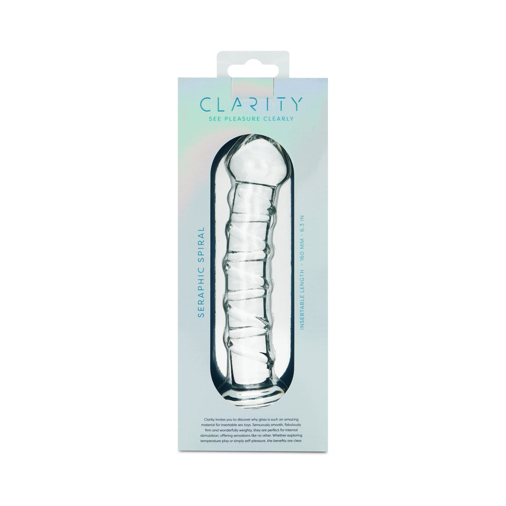 Clarity Glass Dildo Seraphic Spiral