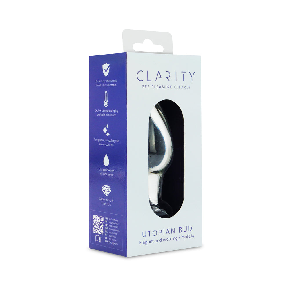 Clarity Glass Dildo - Utopian Bud