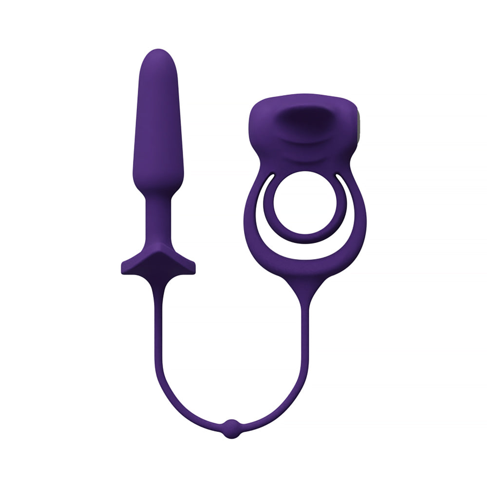 VeDO Humper Rechargeable Dual C-Ring w/Anal Plug - Purple