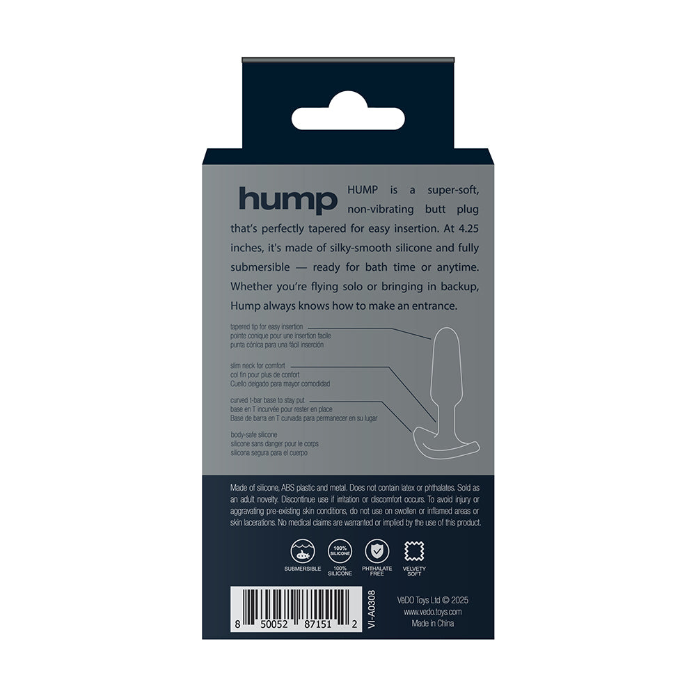 VeDO Hump Silicone Anal Plug - Black
