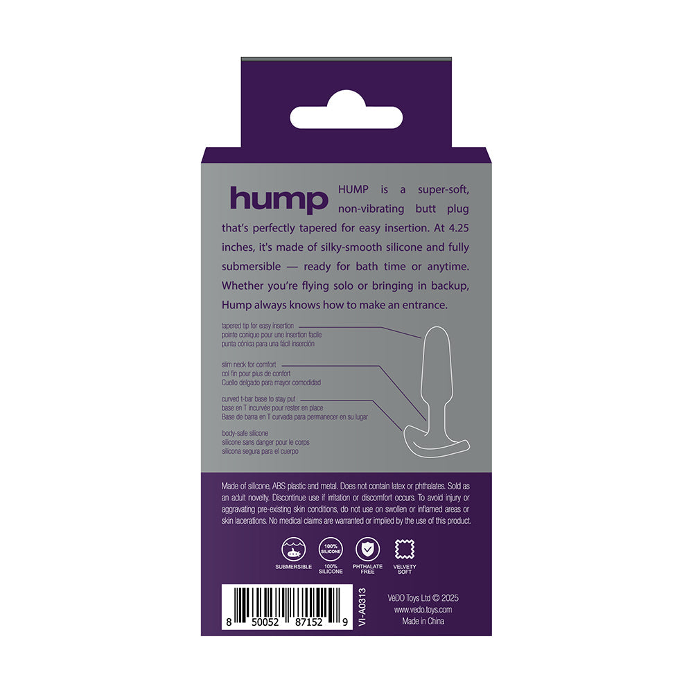 VeDO Hump Silicone Anal Plug - Purple