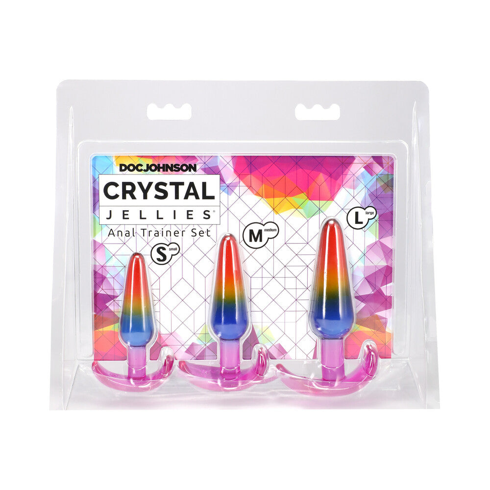Crystal Jellies Anal Trainer Set - Rainbow