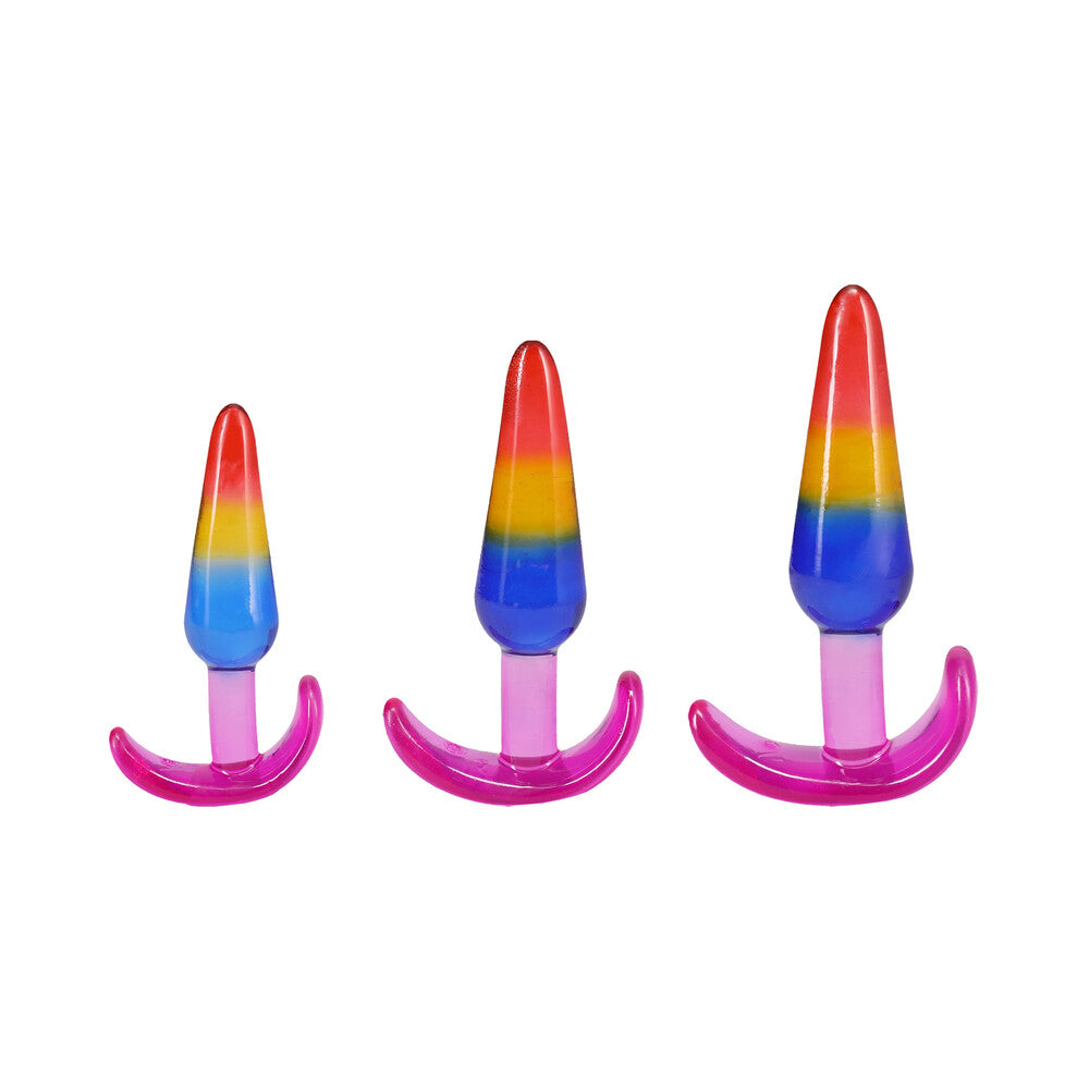 Crystal Jellies Anal Trainer Set - Rainbow