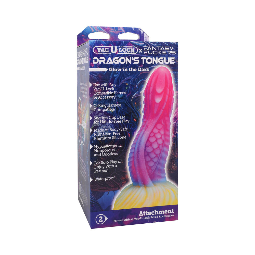 Vac-U-Lock x Fantasy Fuckers Dragon's Tongue - Multi-Colored