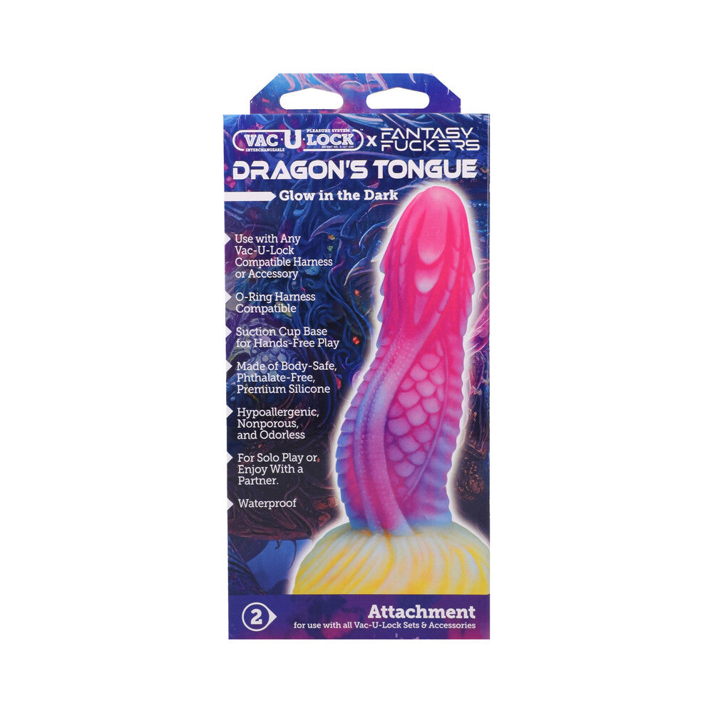 Vac-U-Lock x Fantasy Fuckers Dragon's Tongue - Multi-Colored
