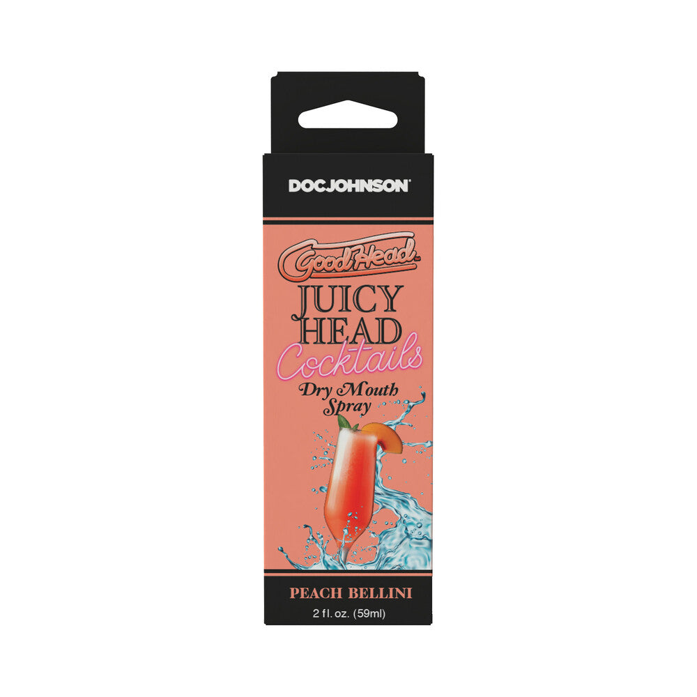 GoodHead Juicy Head Cocktails Dry Mouth Spray-Peach Bellini 2oz