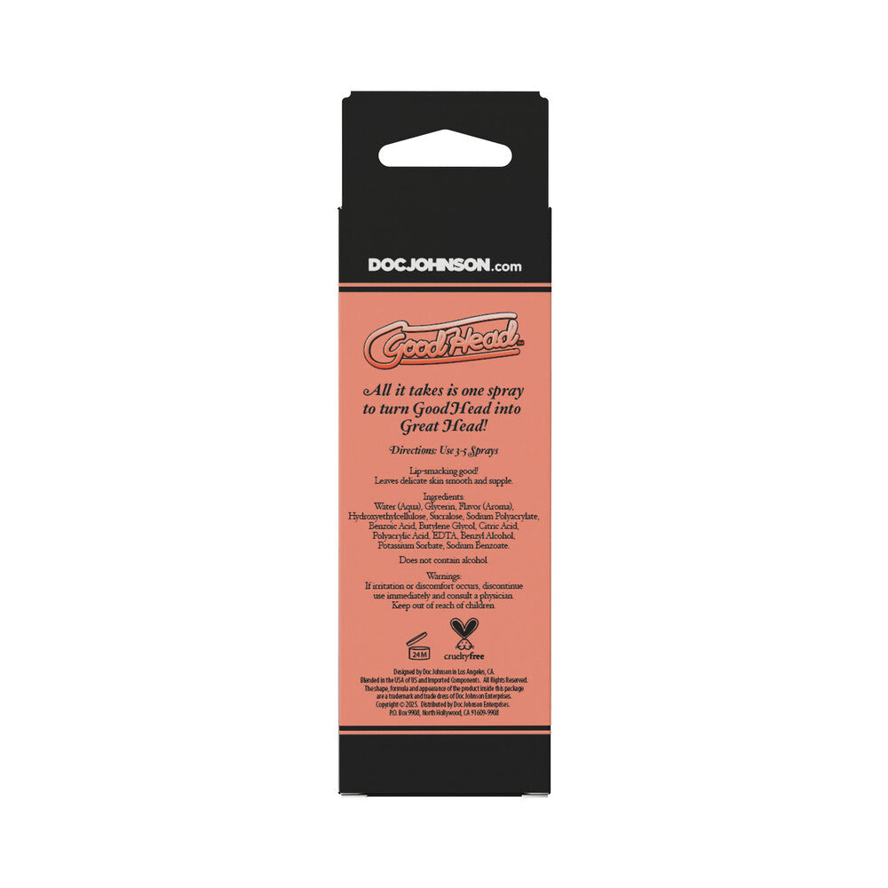 GoodHead Juicy Head Cocktails Dry Mouth Spray-Peach Bellini 2oz