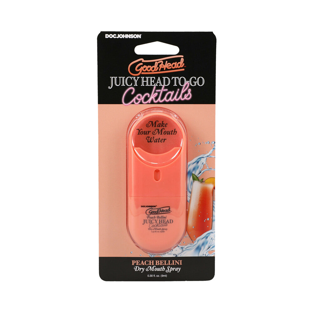GoodHead Juicy Head Cocktails Dry Mouth Spray To-Go-Peach Bellini