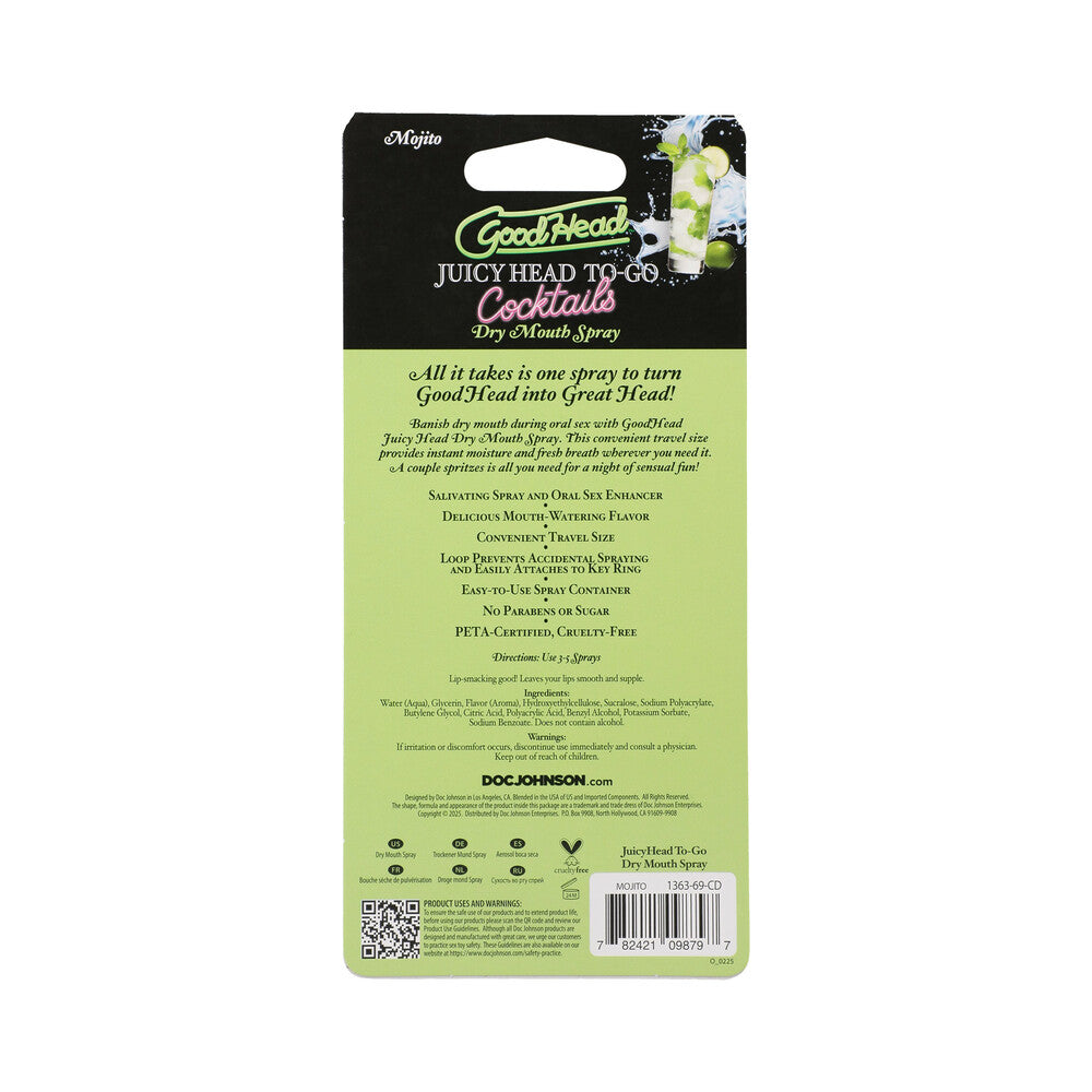 GoodHead Juicy Head Cocktails Dry Mouth Spray To-Go-Mojito