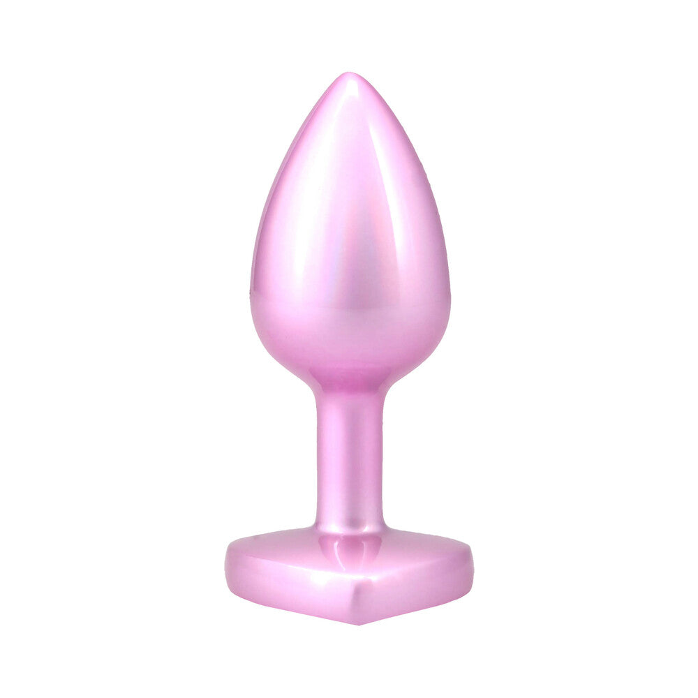 Booty Bling Jeweled Metal Plug - Small Pink