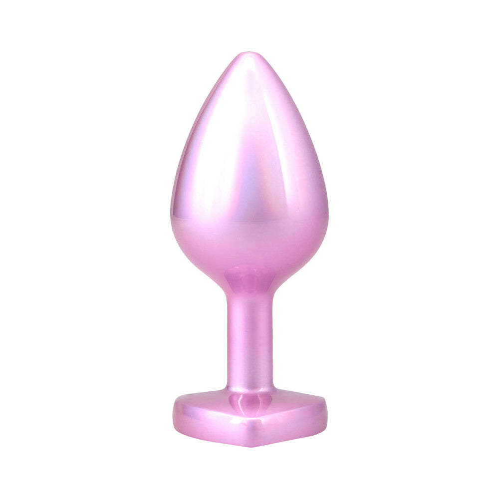 Booty Bling Jeweled Metal Plug - Medium Pink