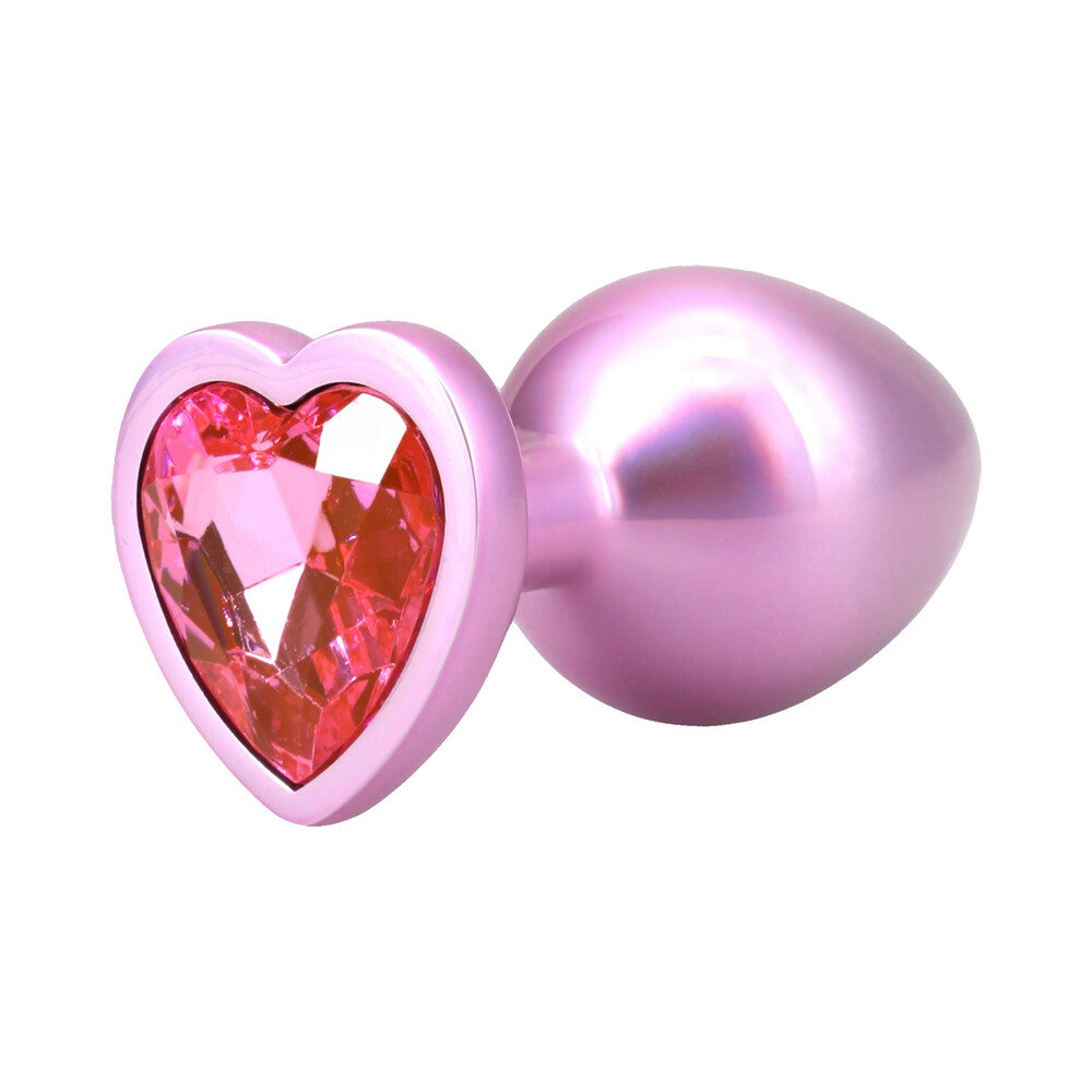Booty Bling Jeweled Metal Plug - Medium Pink