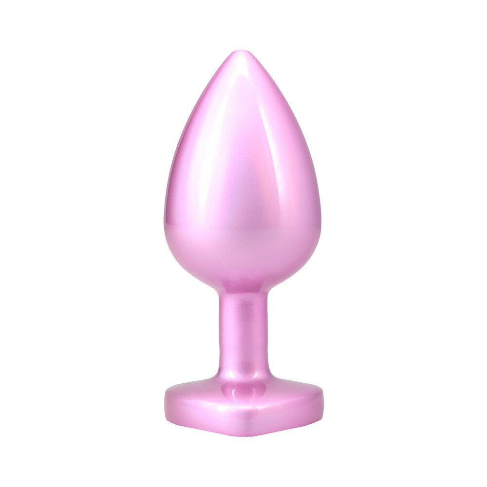 Booty Bling Jeweled Metal Plug - Large Pink