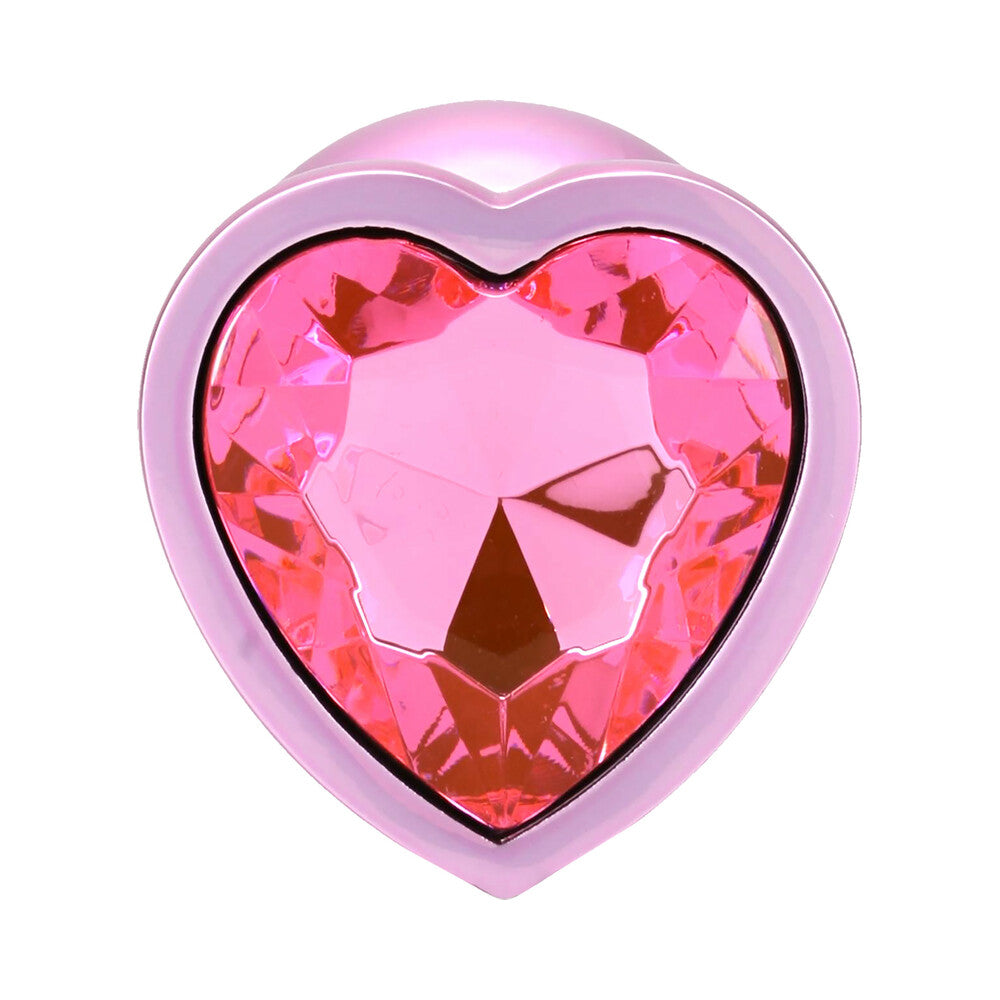 Booty Bling Jeweled Metal Plug - Large Pink