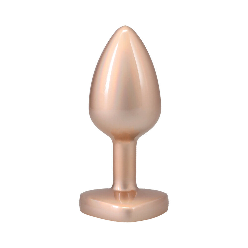 Booty Bling Jeweled Metal Plug - Small Gold