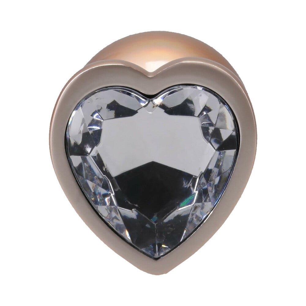 Booty Bling Jeweled Metal Plug - Medium Gold