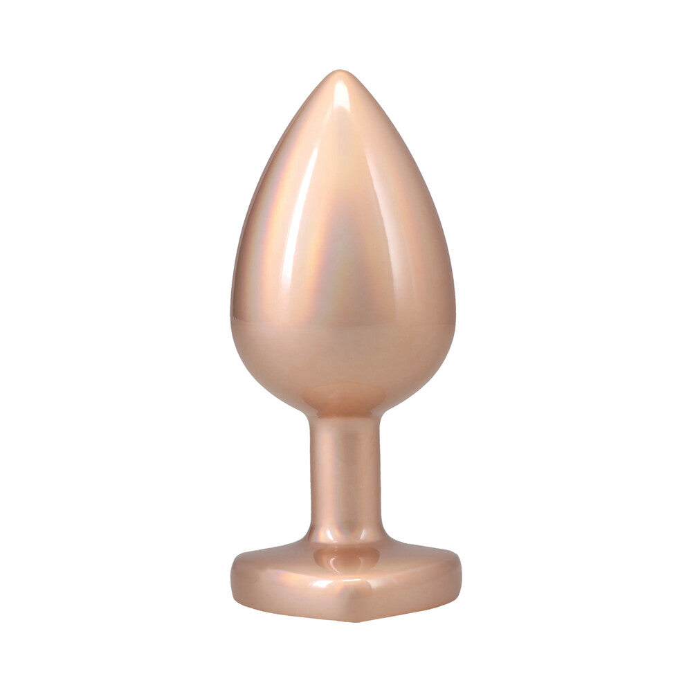 Booty Bling Jeweled Metal Plug - Large Gold
