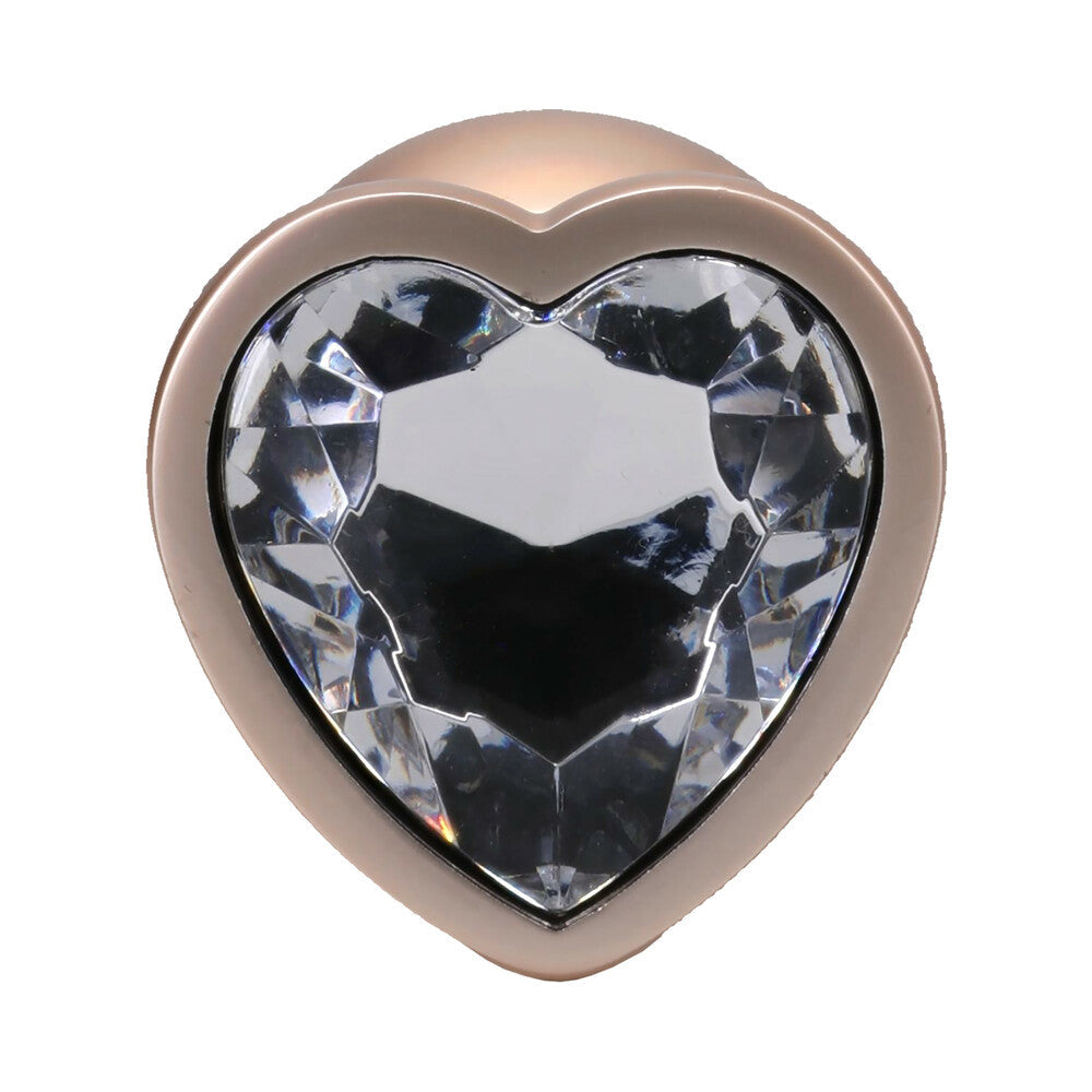 Booty Bling Jeweled Metal Plug - Large Gold