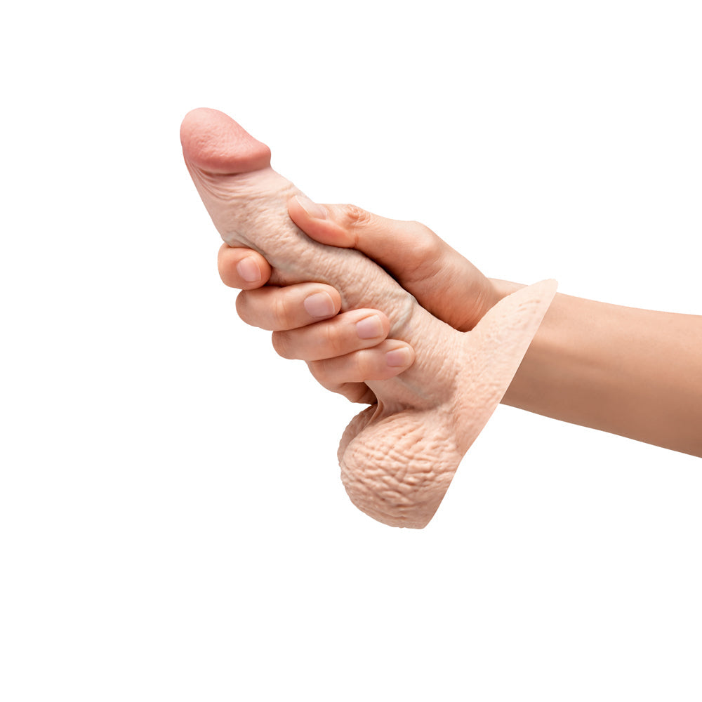 b-Vibe Slipskin 6" Girthy - Cream