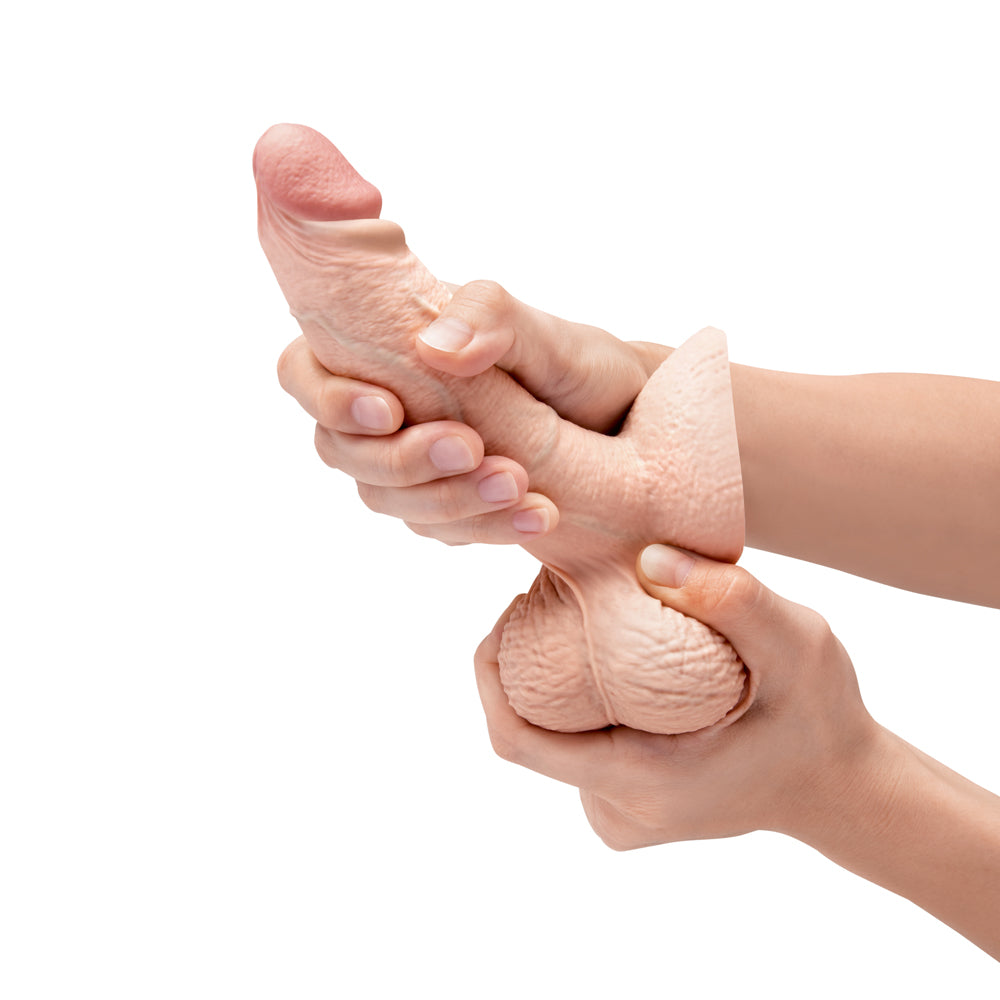 b-Vibe Slipskin 6" Girthy - Cream