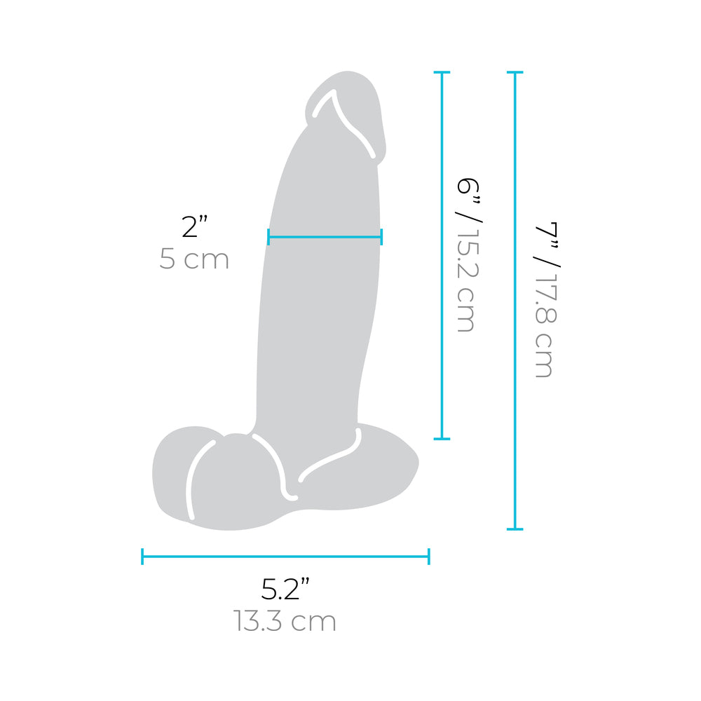 b-Vibe Slipskin 7" Girthy - Cream