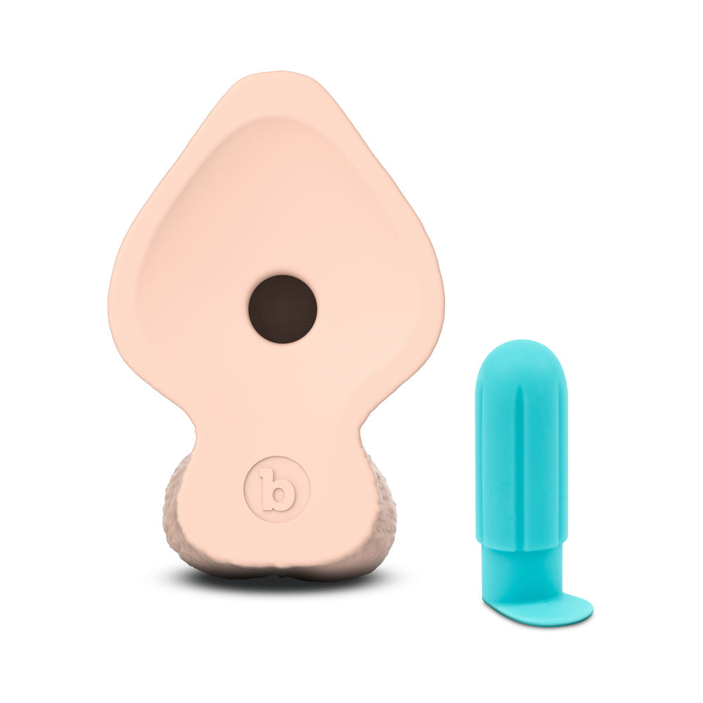 b-Vibe Slipskin 8" Girthy - Cream