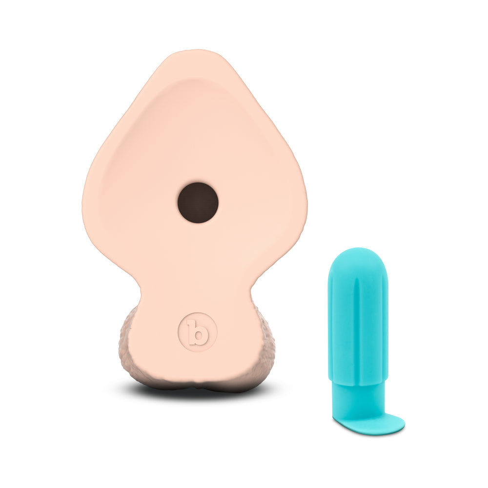 b-Vibe Slipskin 9" Girthy - Cream