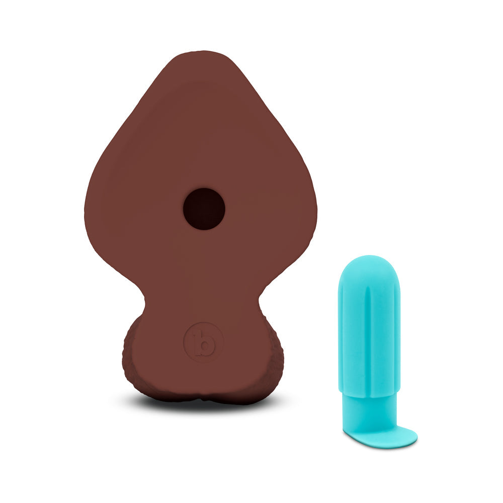 b-Vibe Slipskin 9" Girthy - Brown
