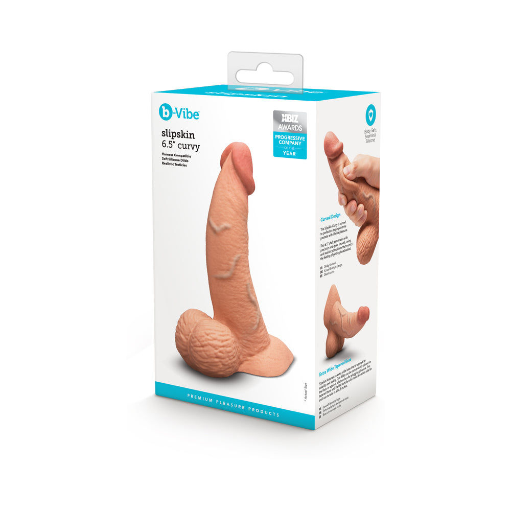 b-Vibe Slipskin 6.5" Curvy - Mocha