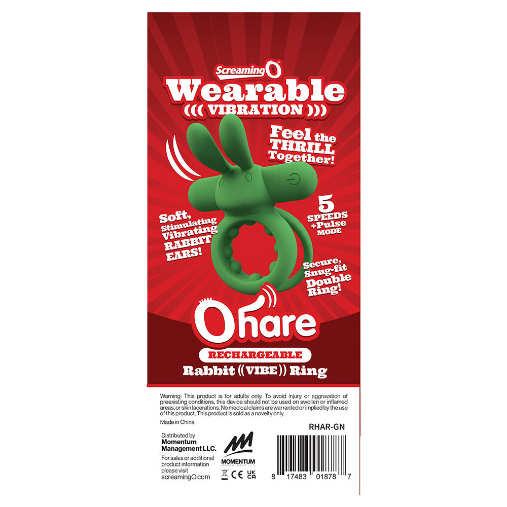 Screaming O Rechargeable Ohare- Green