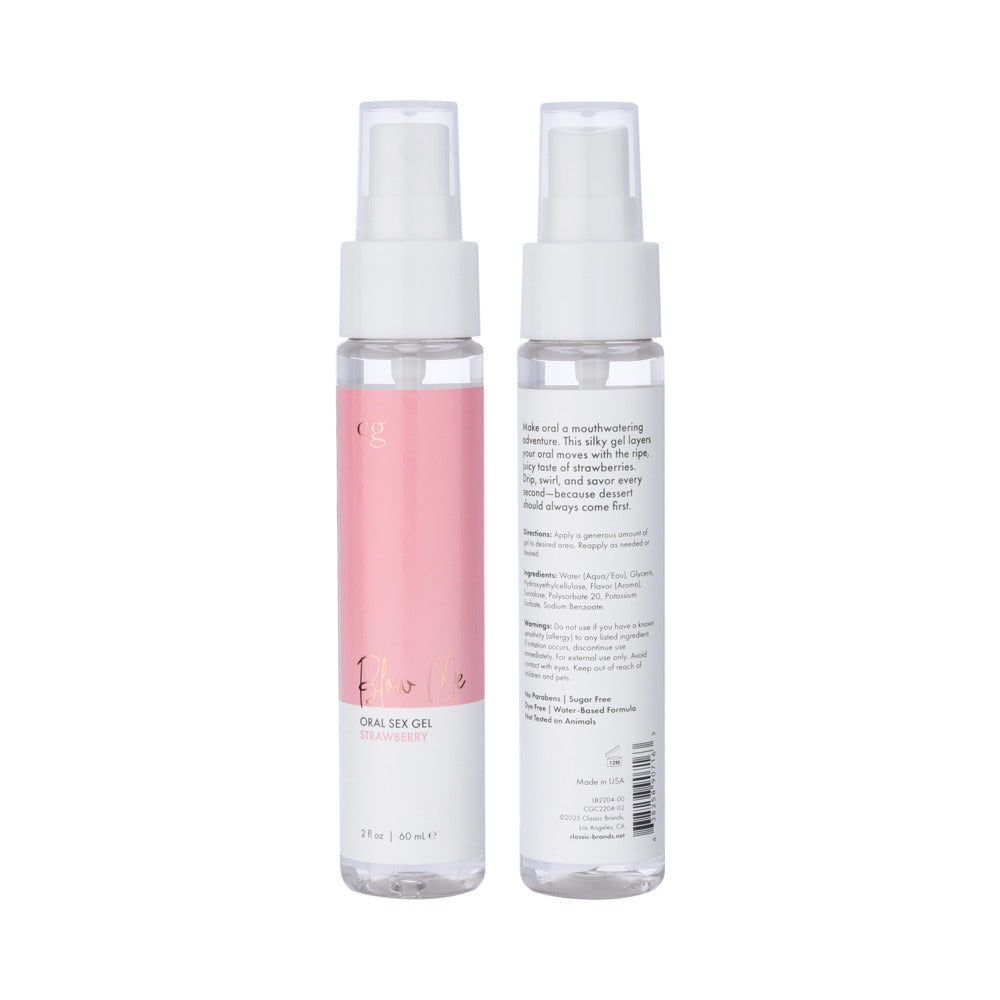 CG Blow Me Oral Sex Gel-Strawberry 2oz