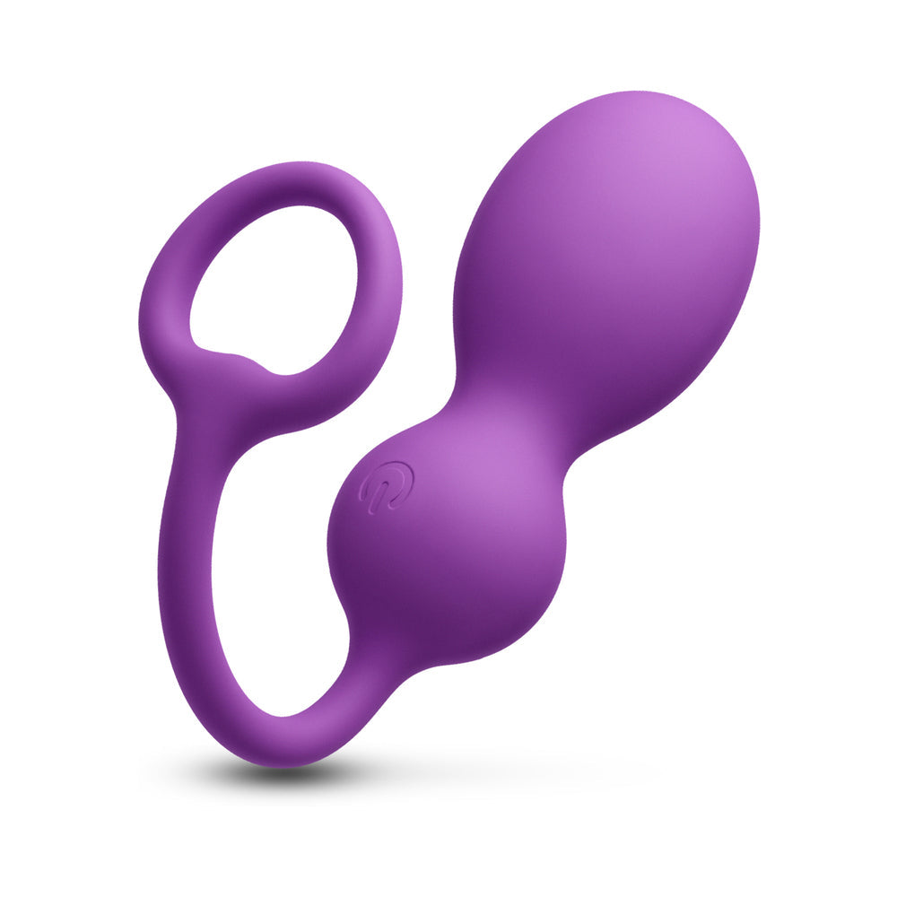 Techno Bop Butt Plug w/Cock Ring - Violet
