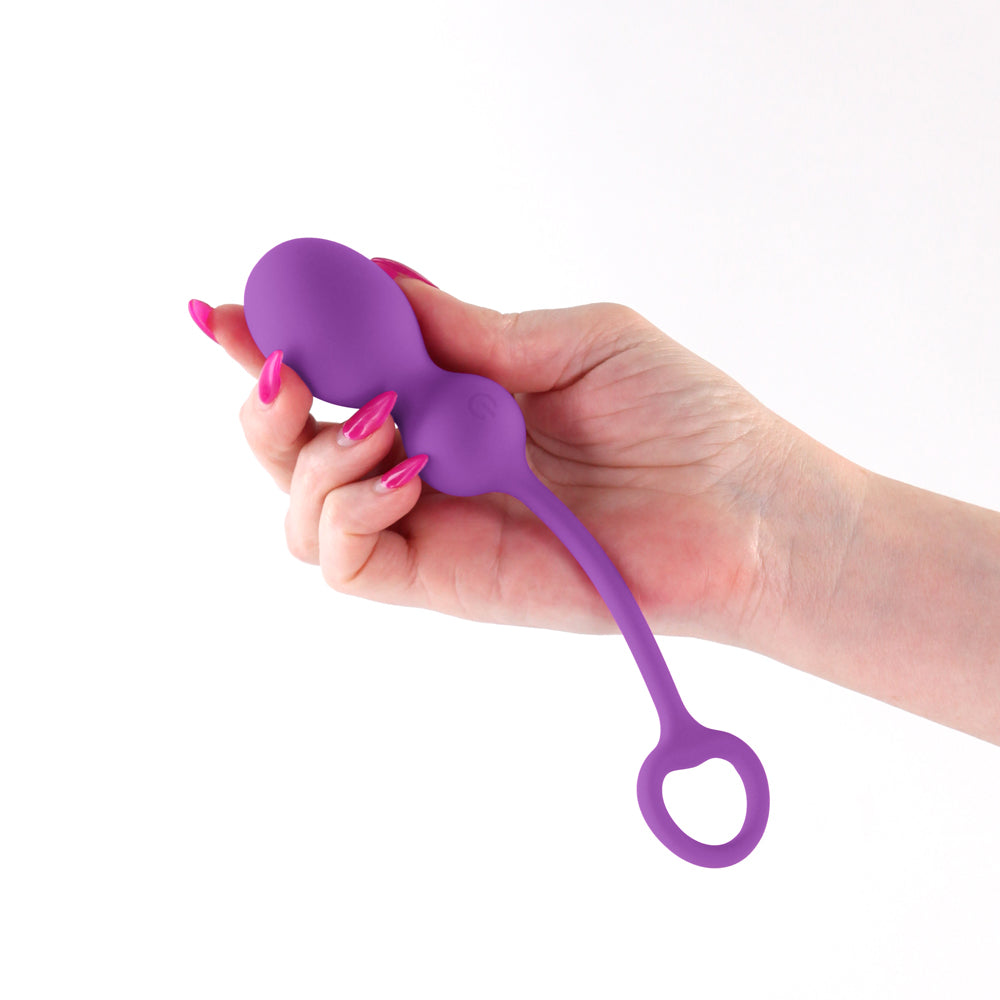 Techno Bop Butt Plug w/Cock Ring - Violet