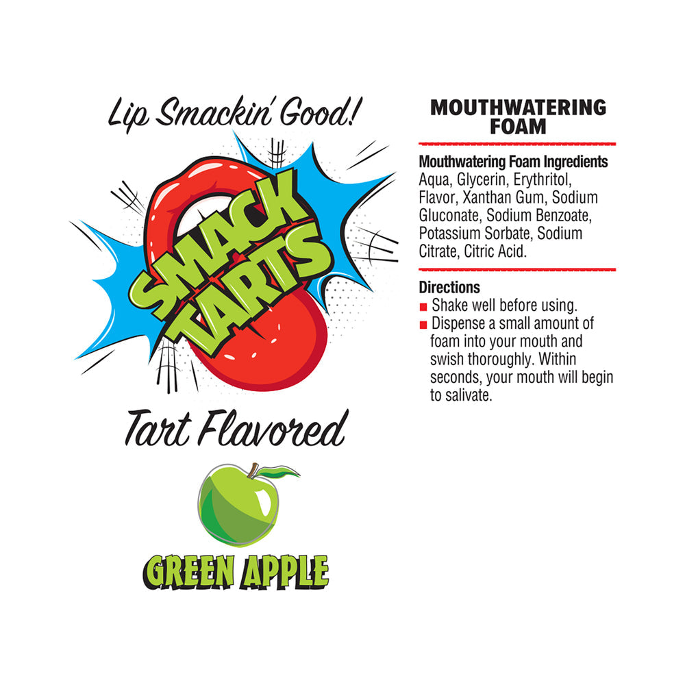 Smack Tarts Mouthwatering Foam-Sour Green Apple 2.7oz