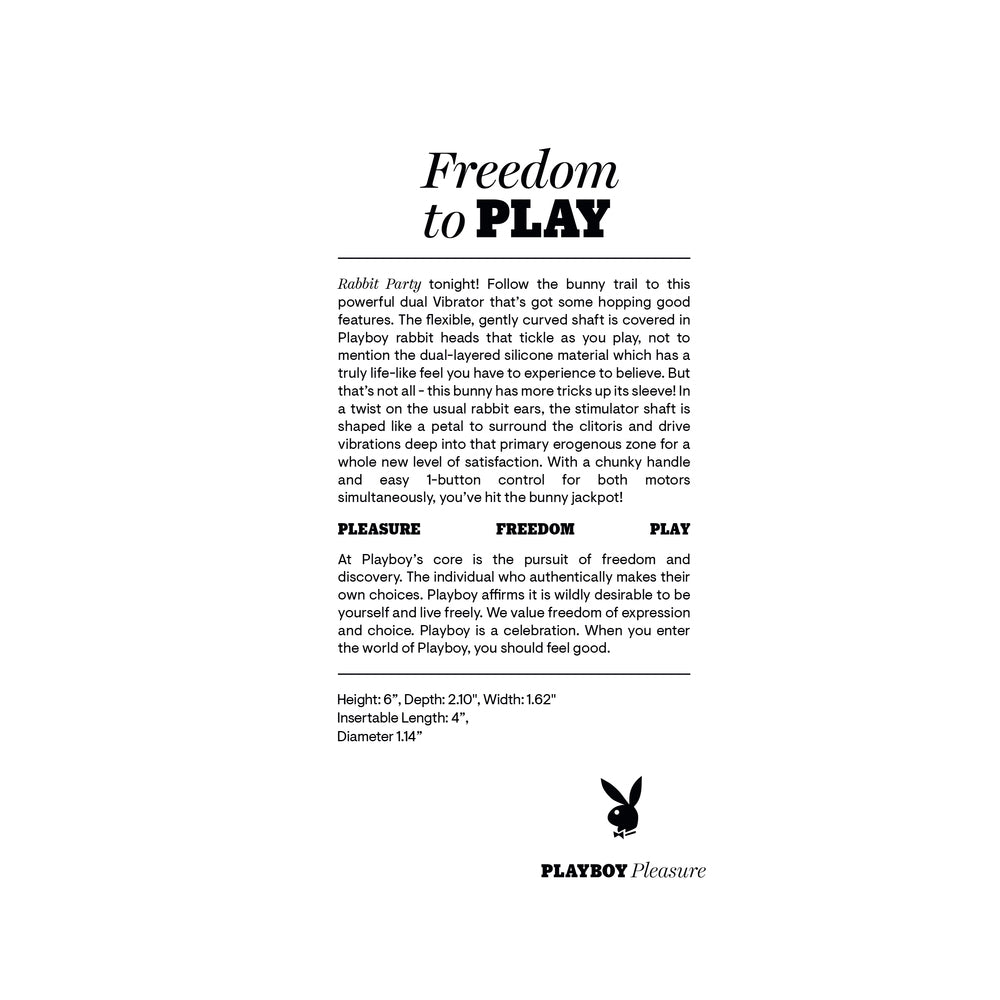 Playboy Pleasure Rabbit Party - Pink