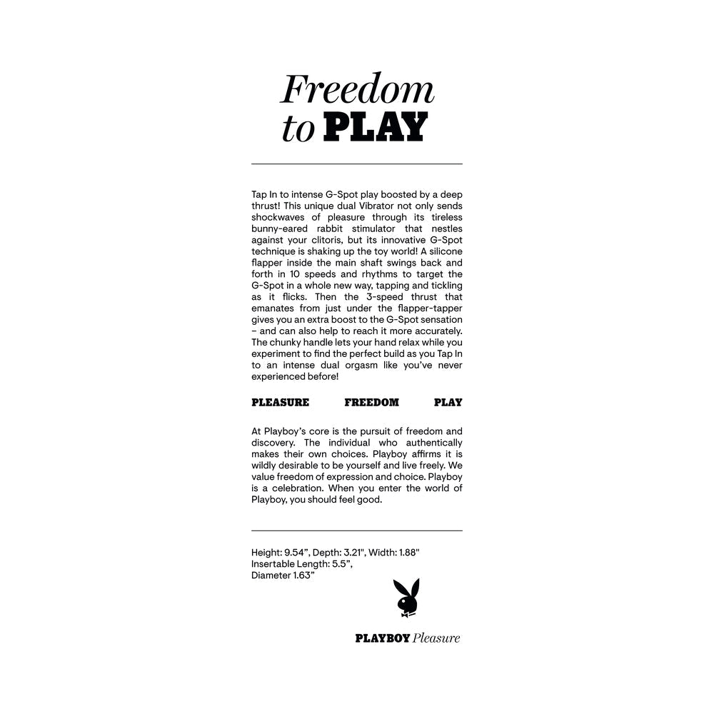 Playboy Pleasure Tap Me In