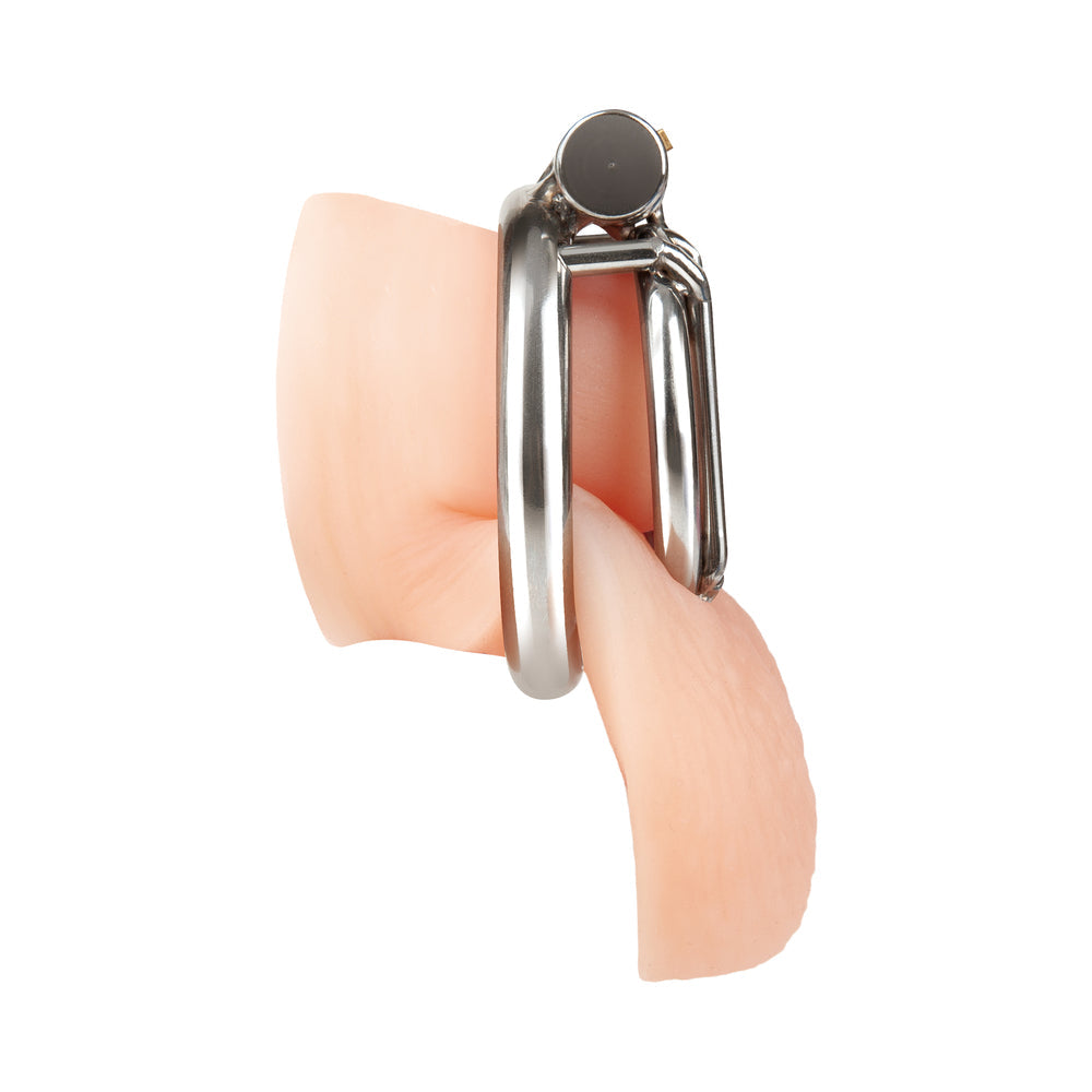 Stainless Steel Inverted Micro Jail Time Chastity Cage