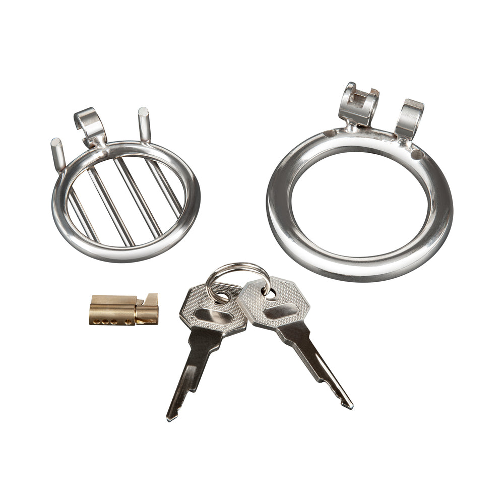 Stainless Steel Inverted Micro Jail Time Chastity Cage