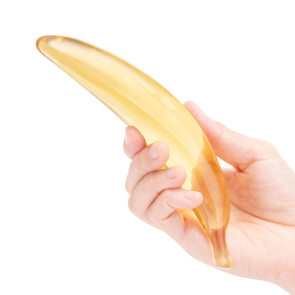 Glas 7" Dildo Banana Joy