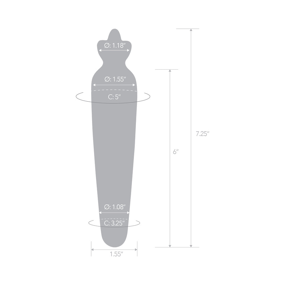 Glas 7.25" Dildo Bunny's Secret