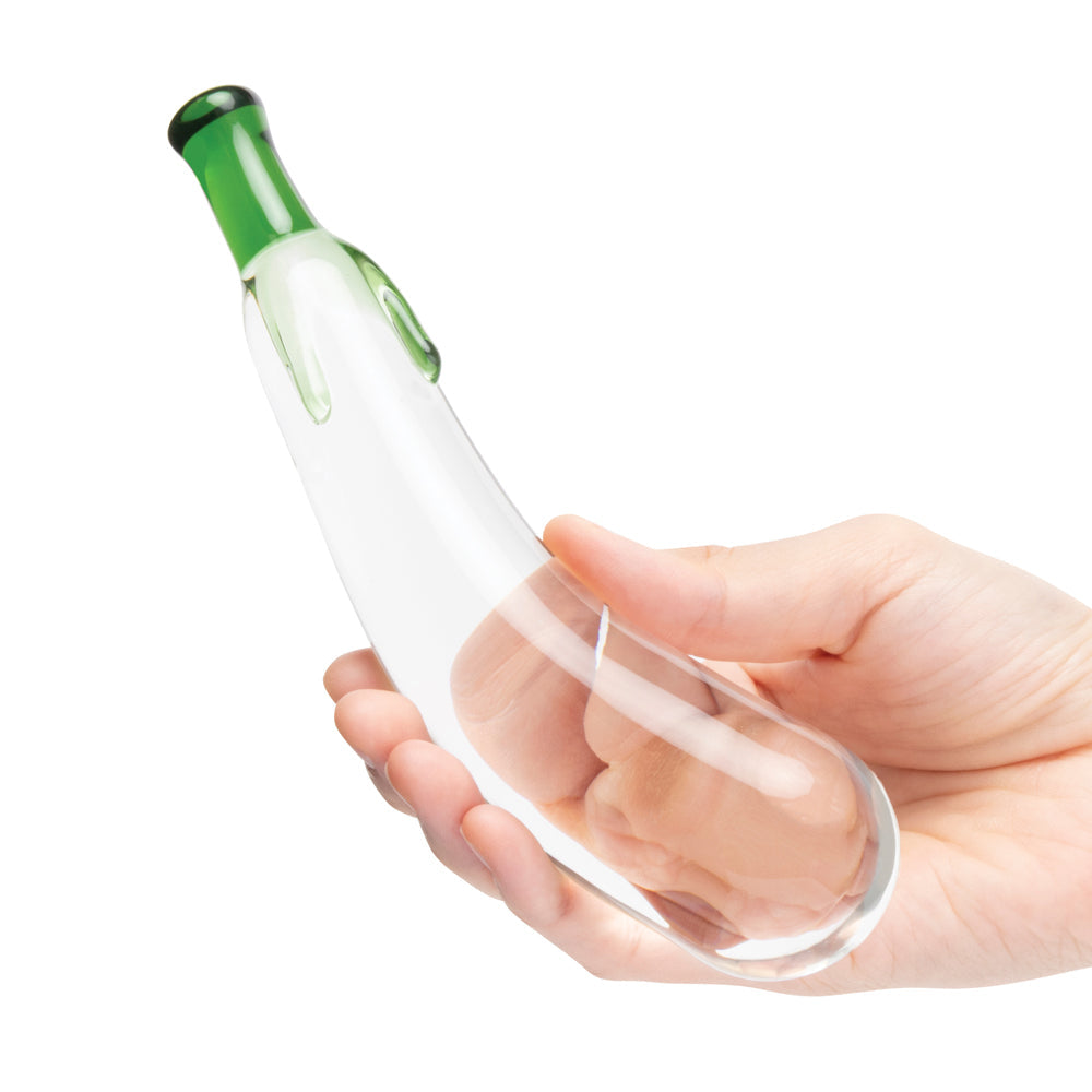 Glas 7.25" Dildo Eggplant Ecstasy