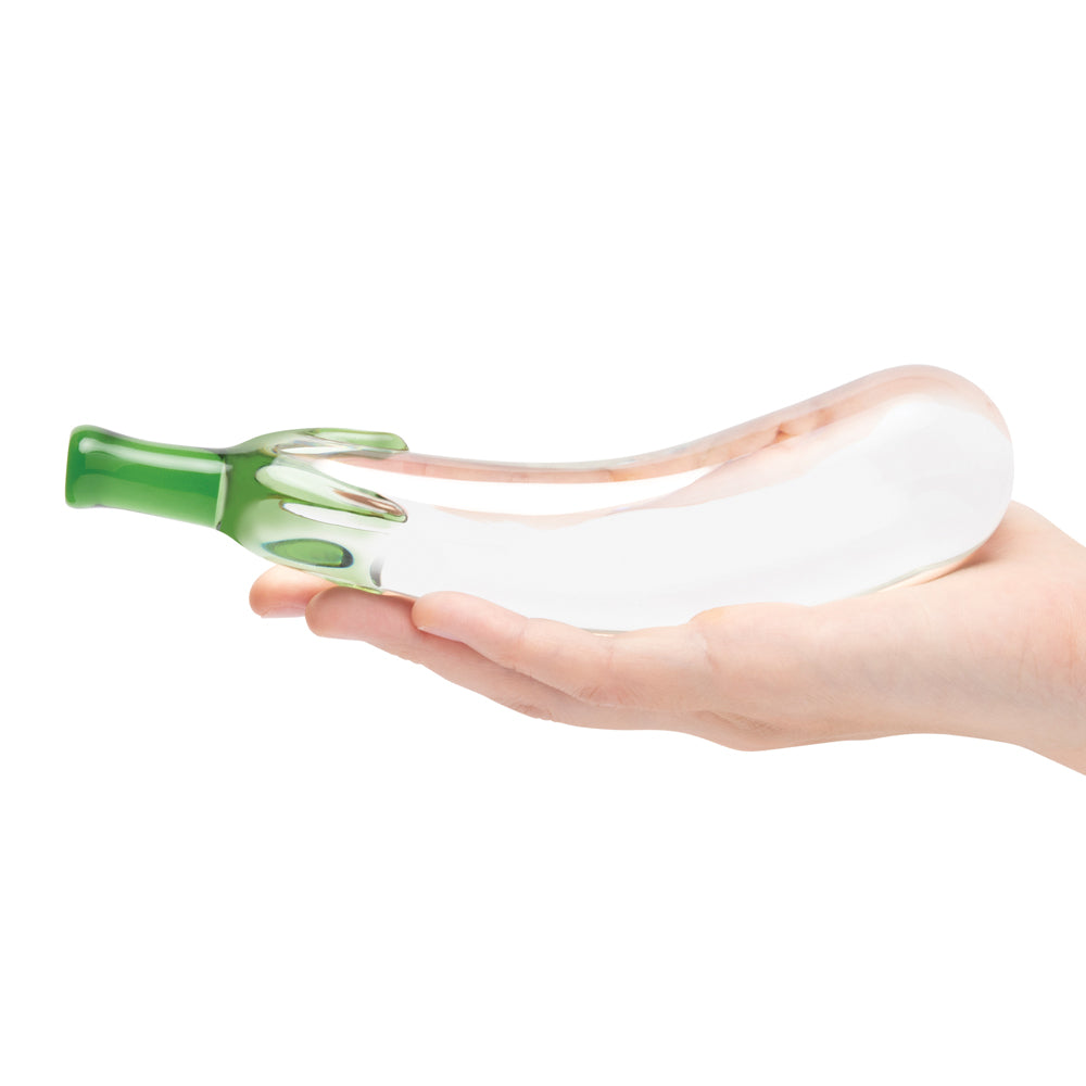 Glas 7.25" Dildo Eggplant Ecstasy