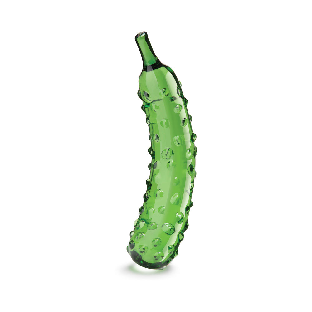 Glas 8.25" Dildo Caressing Cucumber