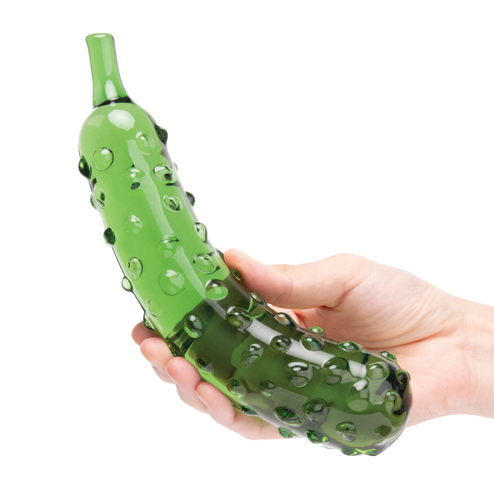 Glas 8.25" Dildo Caressing Cucumber
