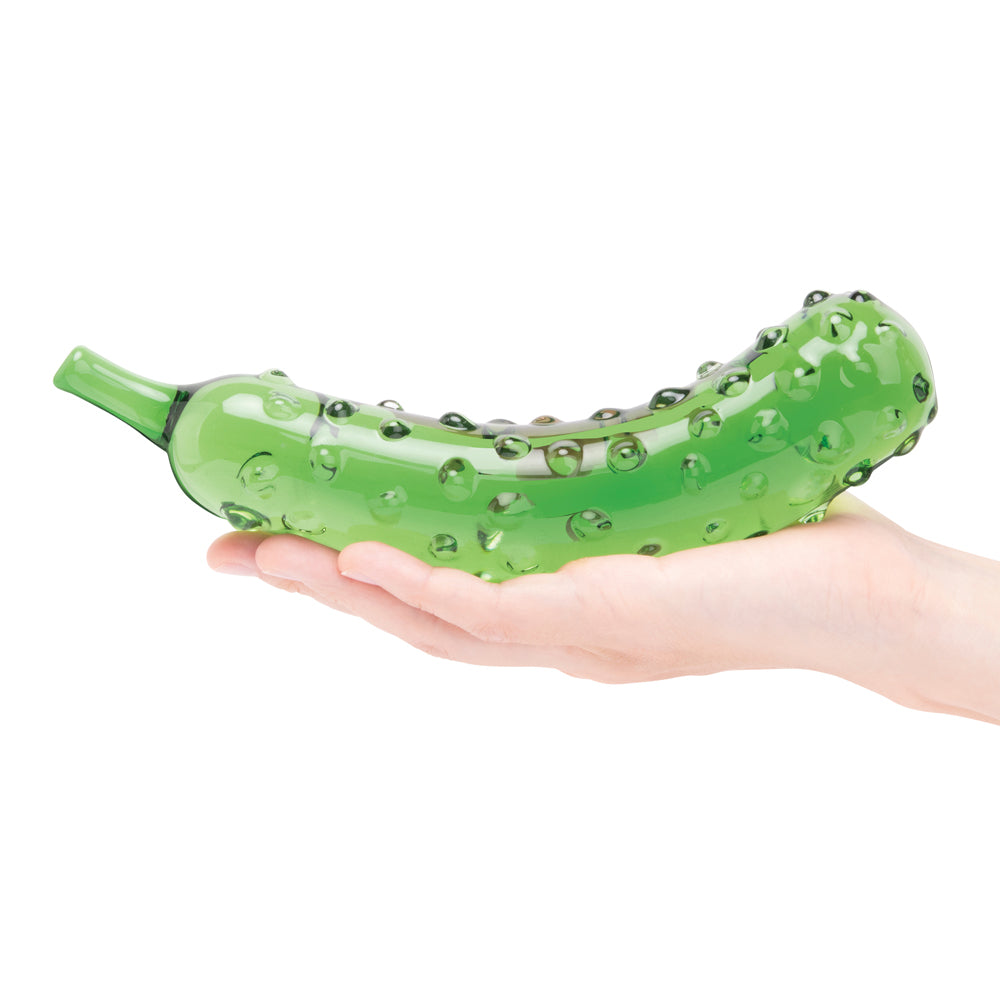 Glas 8.25" Dildo Caressing Cucumber