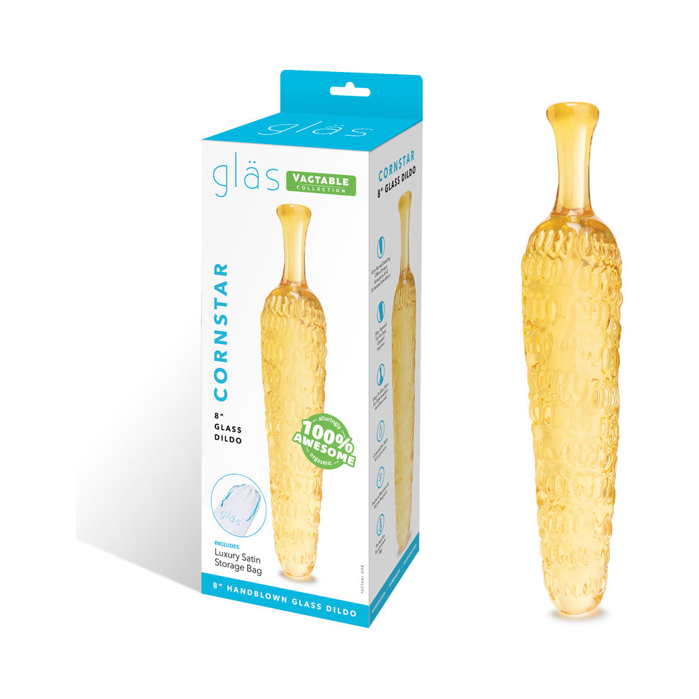 Glas 8" Dildo Cornstar