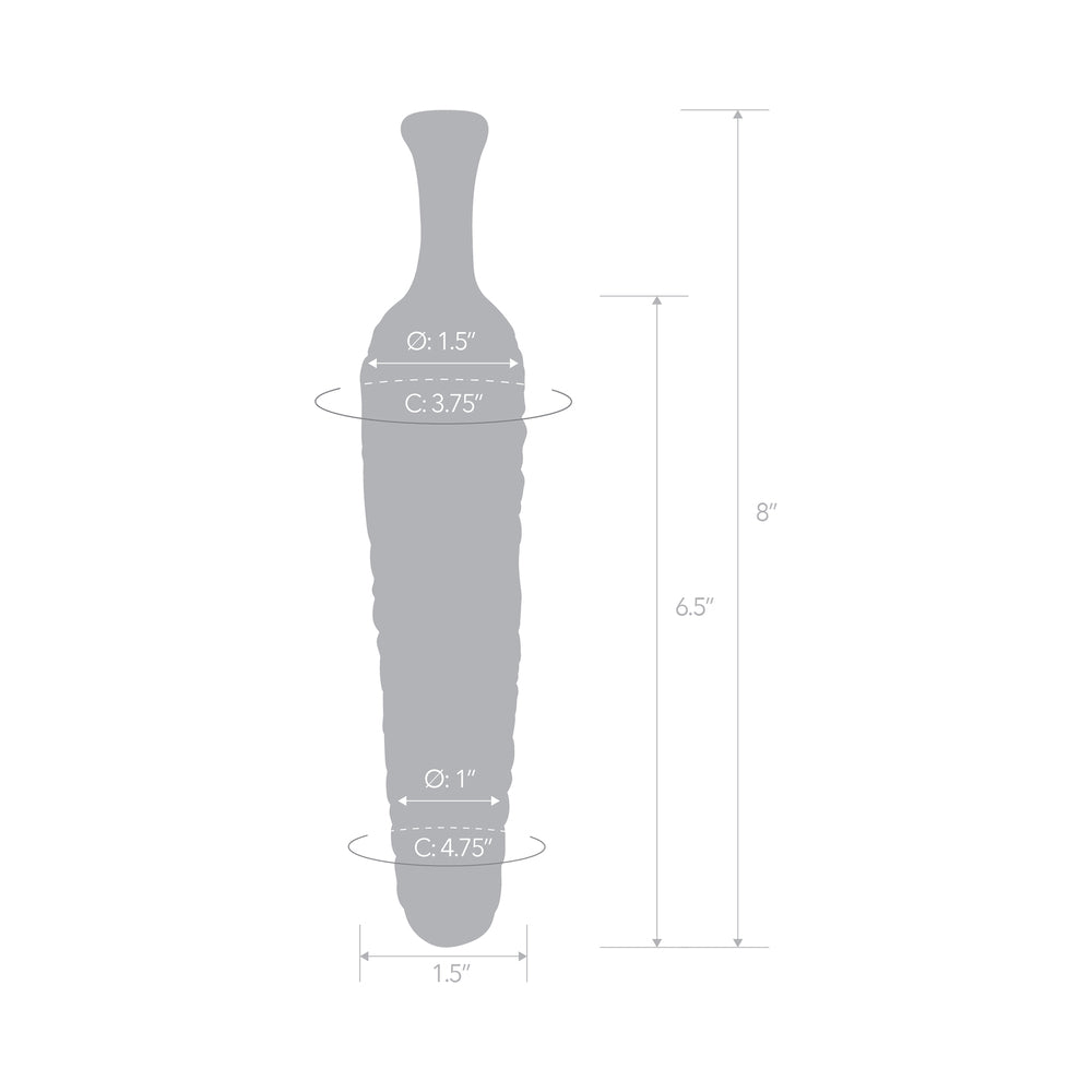 Glas 8" Dildo Cornstar