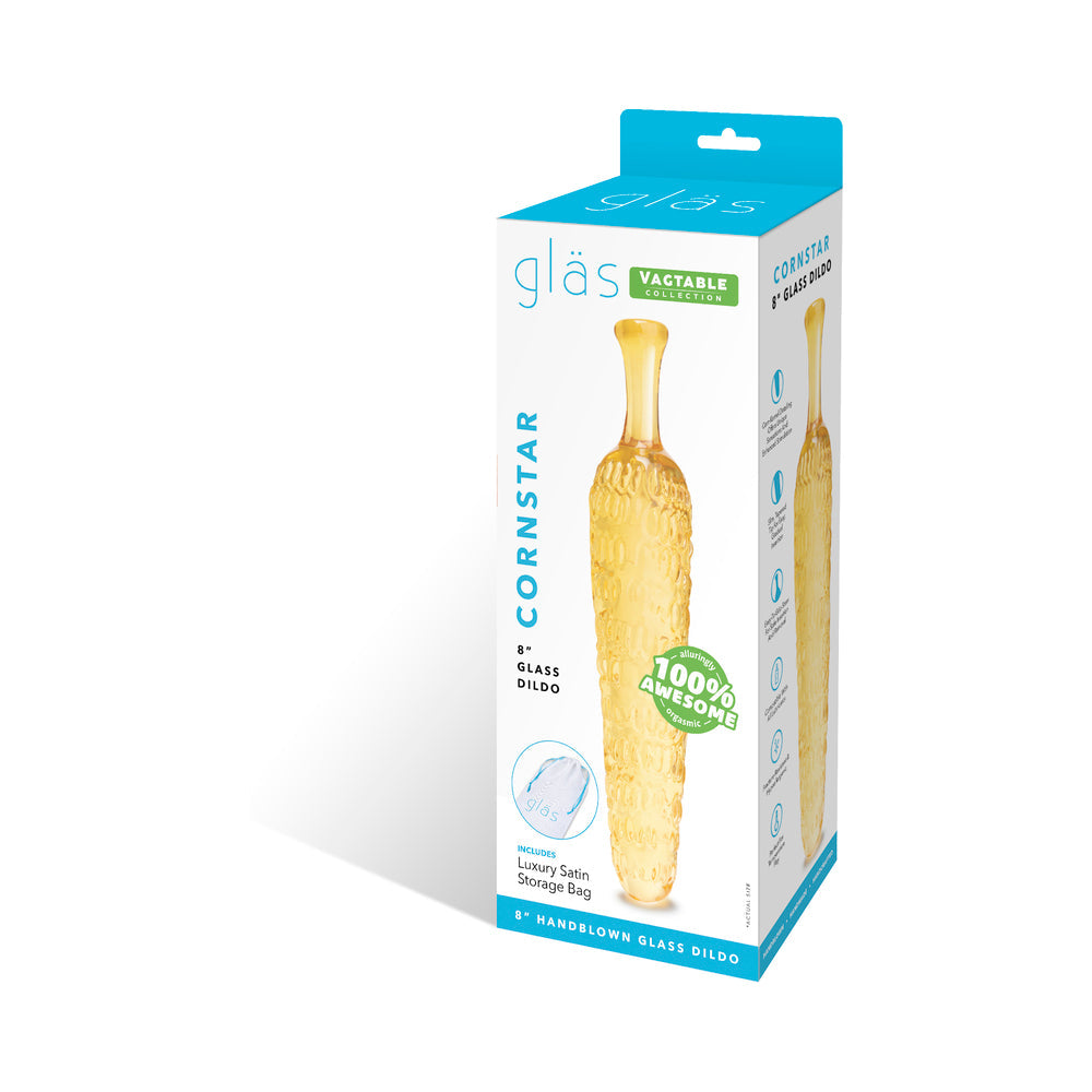 Glas 8" Dildo Cornstar