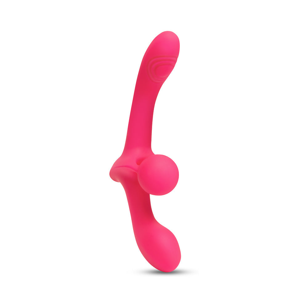 Together Double Tap Double-Ended Vibrating Strapless Strap-On