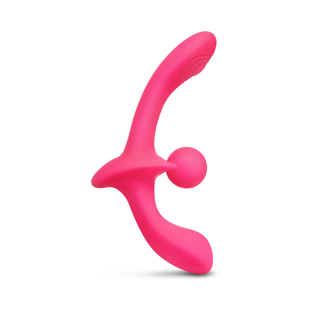 Together Double Tap Double-Ended Vibrating Strapless Strap-On